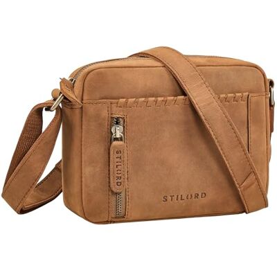 STILORD Petit Sac Bandouliere Femme Cuir Véritable Bohème Sacoche Stylé Crossbody Bag pour Femmes Sac Besace Pochette Vintage avec Fermeture Éclair Couleur:Tan-Brun-foncé - Publicité STILORD Petit Sac Bandouliere Femme Cuir Véritable Bohème Sacoche Stylé Crossbody Bag pour Femmes Sac Besace Pochette Vintage avec Fermeture Éclair Couleur:Tan-Brun-foncé - Publicité