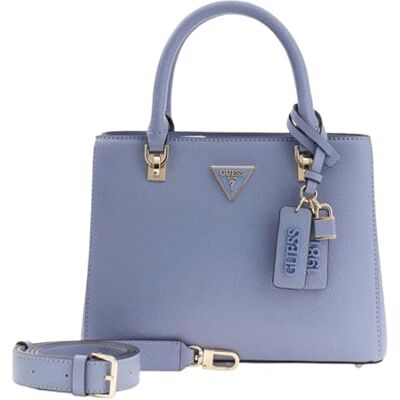 Guess sac à main sac à épaule bandoulière Noelle II Multi Compartment Satchel Grey Blue bleu gris - Publicité Guess sac à main sac à épaule bandoulière Noelle II Multi Compartment Satchel Grey Blue bleu gris - Publicité