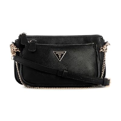 Guess Noelle II Double Pouch Crossbody, Sac à bandoulière Femmes, Noir, Taille Unique - Publicité Guess Noelle II Double Pouch Crossbody, Sac à bandoulière Femmes, Noir, Taille Unique - Publicité