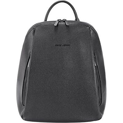 David Jones Sac à Dos Femme Ville, Similicuir, Poches Zippées Avant et Dos, Compartiment Sécurisé, Bandoulières Ajustables (Black) - Publicité David Jones Sac à Dos Femme Ville, Similicuir, Poches Zippées Avant et Dos, Compartiment Sécurisé, Bandoulières Ajustables (Black) - Publicité