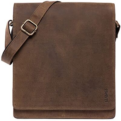 LEABAGS London Sac Bandoulière en Cuir – Sac Messager Vintage pour Homme et Femme – Petit Sac en Cuir Véritable de Style Décontracté et Élégant – Sac Crossbody de Tous les Jours - Publicité LEABAGS London Sac Bandoulière en Cuir – Sac Messager Vintage pour Homme et Femme – Petit Sac en Cuir Véritable de Style Décontracté et Élégant – Sac Crossbody de Tous les Jours - Publicité