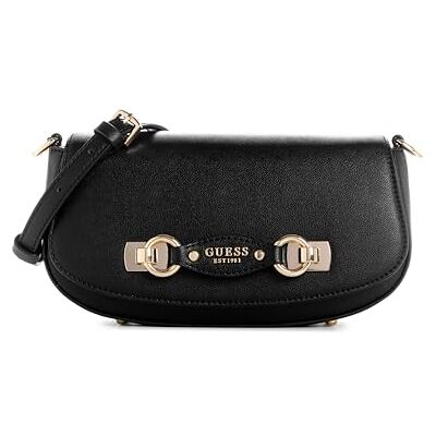 Guess Femme Mimina Flap Crossbody Bandoulière, Noir, Taille Unique - Publicité Guess Femme Mimina Flap Crossbody Bandoulière, Noir, Taille Unique - Publicité
