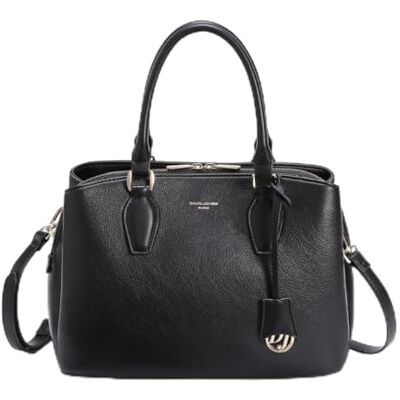 David Jones Sac à Main Femme Cabas Fourre-Tout Cuir PU Porté Epaule Bandoulière Plusieurs Compartiments 3 Poches Tote Ville Travail Elégant Classique Chic Mode Noir - Publicité David Jones Sac à Main Femme Cabas Fourre-Tout Cuir PU Porté Epaule Bandoulière Plusieurs Compartiments 3 Poches Tote Ville Travail Elégant Classique Chic Mode Noir - Publicité