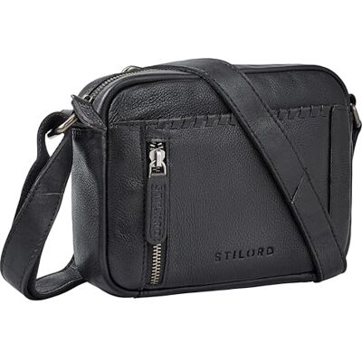 STILORD Petit Sac Bandouliere Femme Cuir Véritable Bohème Sacoche Stylé Crossbody Bag pour Femmes Sac Besace Pochette Vintage avec Fermeture Éclair Couleur:Noir - Publicité STILORD Petit Sac Bandouliere Femme Cuir Véritable Bohème Sacoche Stylé Crossbody Bag pour Femmes Sac Besace Pochette Vintage avec Fermeture Éclair Couleur:Noir - Publicité