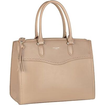 David Jones Grand Sac à Main Femme Cabas Fourre-Tout Cuir PU Porté Epaule Bandoulière Tote Shopper Satchel Bag Elégant 2 Compartiments Plusieurs Poches Mode Chic Ville Travail Marron Taupe - Publicité David Jones Grand Sac à Main Femme Cabas Fourre-Tout Cuir PU Porté Epaule Bandoulière Tote Shopper Satchel Bag Elégant 2 Compartiments Plusieurs Poches Mode Chic Ville Travail Marron Taupe - Publicité