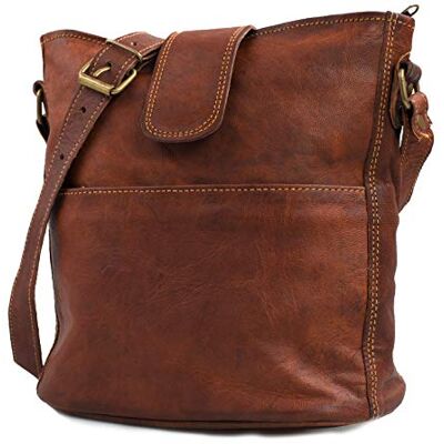 LEABAGS Sac à main femmes Sac bandoulière cuir véritable de qualité supérieure Sac à épaule Sac de transport pour travail, université, école et loisirs M (24 x 23 x 6 cm) Naturel Brun Clair - Publicité LEABAGS Sac à main femmes Sac bandoulière cuir véritable de qualité supérieure Sac à épaule Sac de transport pour travail, université, école et loisirs M (24 x 23 x 6 cm) Naturel Brun Clair - Publicité