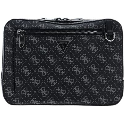 Guess sac à épaule bandoulière Vezzola Crossbody Dark Black noir - Publicité Guess sac à épaule bandoulière Vezzola Crossbody Dark Black noir - Publicité