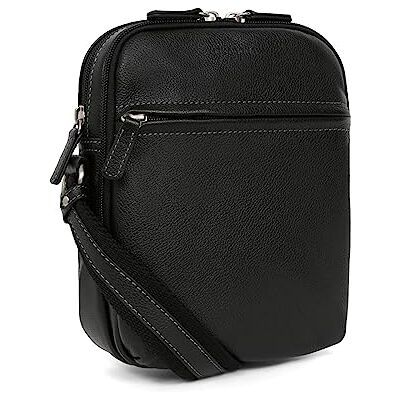 Hexagona Sacoche Compatible téléphone portable Pour Homme Collection Confort Noir - Publicité Hexagona Sacoche Compatible téléphone portable Pour Homme Collection Confort Noir - Publicité
