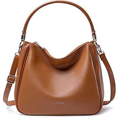 David Jones Sac Bandoulière à Main Hobo Femme Simili Cuir PU Cabas Fourre-Tout Taille Moyenne avec Poignée Anse Longue Mode Ville Classique Pratique Elégant Marron Cognac - Publicité David Jones Sac Bandoulière à Main Hobo Femme Simili Cuir PU Cabas Fourre-Tout Taille Moyenne avec Poignée Anse Longue Mode Ville Classique Pratique Elégant Marron Cognac - Publicité