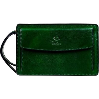 Time Resistance Pochette en cuir pour homme Sac de poignet fait à la main en Italie - Publicité Time Resistance Pochette en cuir pour homme Sac de poignet fait à la main en Italie - Publicité