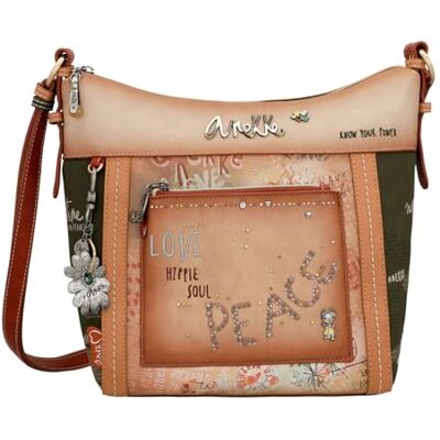 Anekke Peace & Love Flowers Crossbody Bag L Multicolor - Publicité Anekke Peace & Love Flowers Crossbody Bag L Multicolor - Publicité