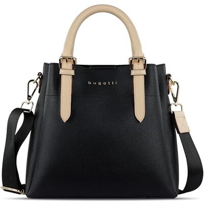 bugatti Ella Sac à main pour femmes Sac messager, fourre-tout, moyen Noir - Publicité bugatti Ella Sac à main pour femmes Sac messager, fourre-tout, moyen Noir - Publicité