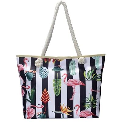 DonDon Grand sac de plage imperméable avec fermeture à glissière Sac shopping à bandoulière Fidschi Island - Publicité DonDon Grand sac de plage imperméable avec fermeture à glissière Sac shopping à bandoulière Fidschi Island - Publicité