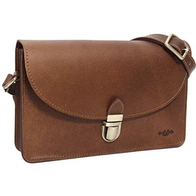 Gusti Leder Gusti Sac Zoey à main Sac à bandoulière Femmes Vintage Marron Cuir - Publicité Gusti Leder Gusti Sac Zoey à main Sac à bandoulière Femmes Vintage Marron Cuir - Publicité