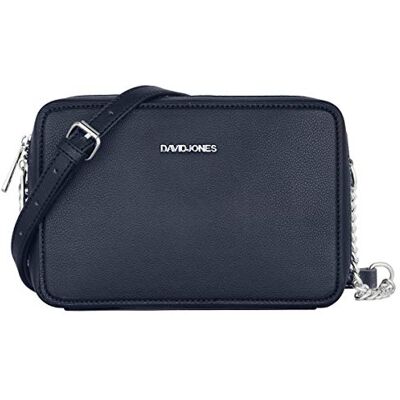 David Jones Petit Sac Bandoulière Rectangulaire Femme Sac à Main Chaîne Porté Epaule Cuir PU Rigide Sac Rectangle Compartiment Zip Besace Sacoche Pochette Soirée Mode Tendance Bleu Marine - Publicité David Jones Petit Sac Bandoulière Rectangulaire Femme Sac à Main Chaîne Porté Epaule Cuir PU Rigide Sac Rectangle Compartiment Zip Besace Sacoche Pochette Soirée Mode Tendance Bleu Marine - Publicité