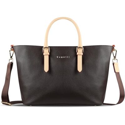 bugatti Ella Tote Bag, sac à main Shopper pour femme, moyen marron - Publicité bugatti Ella Tote Bag, sac à main Shopper pour femme, moyen marron - Publicité