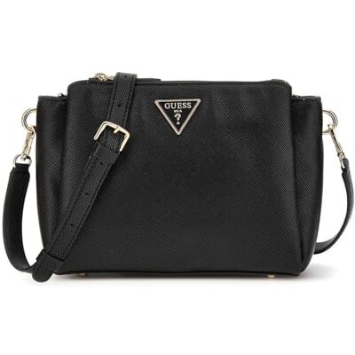 Guess Noelle II Tri Comp Crossbody Bag Black - Publicité Guess Noelle II Tri Comp Crossbody Bag Black - Publicité