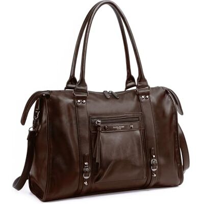 David Jones Grand Sac à Main Femme Cabas Fourre-Tout Porté Epaule Bandoulière Simili Cuir PU Sac Cours Lycée Travail Taille A4 Ville Vintage Mode Elégant Tendance Marron - Publicité David Jones Grand Sac à Main Femme Cabas Fourre-Tout Porté Epaule Bandoulière Simili Cuir PU Sac Cours Lycée Travail Taille A4 Ville Vintage Mode Elégant Tendance Marron - Publicité