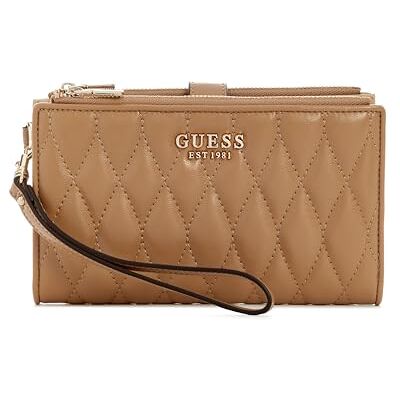 Guess Porte-Monnaie Sac à Poignet Valla Zip Around Organizer Beige Marron Clair - Publicité Guess Porte-Monnaie Sac à Poignet Valla Zip Around Organizer Beige Marron Clair - Publicité