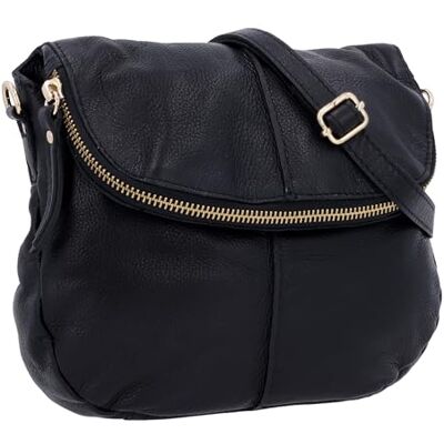 Gusti Leder Gusti Iselin Sac à bandoulière en cuir pour femme Noir, Noir - Publicité Gusti Leder Gusti Iselin Sac à bandoulière en cuir pour femme Noir, Noir - Publicité