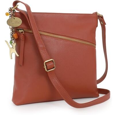 Tigi Collection Handbags Sac Bandoulière Femme en Cuir Sacoche/Besace Moyenne Crossbody Bag Avec Bandoulière Réglable Madison Tanne - Publicité Tigi Collection Handbags Sac Bandoulière Femme en Cuir Sacoche/Besace Moyenne Crossbody Bag Avec Bandoulière Réglable Madison Tanne - Publicité