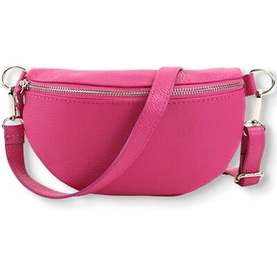 Blade Sac Banane en Cuir véritable élégant pour Femme, Sac Banane de qualité supérieure avec Fermeture éclair, Sac à bandoulière, Sac à Main, Sac Banane, Fushia, Taille Unique - Publicité Blade Sac Banane en Cuir véritable élégant pour Femme, Sac Banane de qualité supérieure avec Fermeture éclair, Sac à bandoulière, Sac à Main, Sac Banane, Fushia, Taille Unique - Publicité