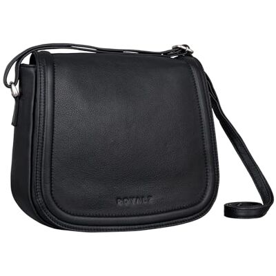 ROYALZ 'Maryland' Sac a Main Femmes Bandoulieres Petit en Cuir Véritable Sacoche Femme Modernes Èlégantes Sac de Soirée, Couleur:Noir - Publicité ROYALZ 'Maryland' Sac a Main Femmes Bandoulieres Petit en Cuir Véritable Sacoche Femme Modernes Èlégantes Sac de Soirée, Couleur:Noir - Publicité