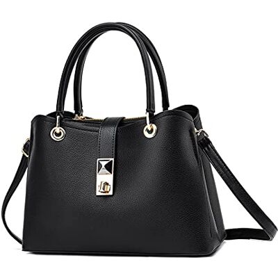 NICOLE & DORIS Sacs Bandoulière Petit Sac a Main Femmes Cuir Souple Elégant Sac à Poignée Supérieure Besace Sacoche Compartiments Multiples Simple Sac Porté Epaule Soirée Noir - Publicité NICOLE & DORIS Sacs Bandoulière Petit Sac a Main Femmes Cuir Souple Elégant Sac à Poignée Supérieure Besace Sacoche Compartiments Multiples Simple Sac Porté Epaule Soirée Noir - Publicité