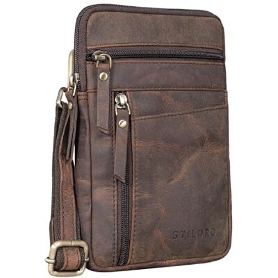 STILORD Brooks Pochette Poitrine Cuir Vintage Sac de Ceinture pour Téléphone Porté a l'Épaule Petit Sacoche Croisé Crossbody Bag Cuir Véritable Couleur:Colorado Marron - Publicité STILORD Brooks Pochette Poitrine Cuir Vintage Sac de Ceinture pour Téléphone Porté a l'Épaule Petit Sacoche Croisé Crossbody Bag Cuir Véritable Couleur:Colorado Marron - Publicité