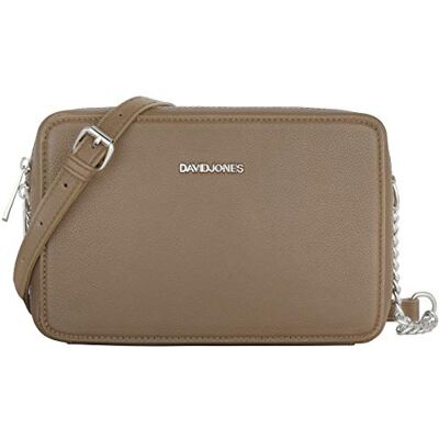 David Jones Petit Sac Bandoulière Rectangulaire Femme Sac à Main Chaîne Porté Epaule Cuir PU Rigide Sac Rectangle Compartiment Zip Besace Sacoche Pochette Soirée Mode Tendance Beige Taupe - Publicité David Jones Petit Sac Bandoulière Rectangulaire Femme Sac à Main Chaîne Porté Epaule Cuir PU Rigide Sac Rectangle Compartiment Zip Besace Sacoche Pochette Soirée Mode Tendance Beige Taupe - Publicité