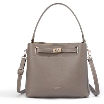 David Jones Sac à Main Seau Porté Epaule Sac à Main Bandoulière Taille Moyenne 3 Compartiments Plusieurs Poches Elégant Classique Chic Ville Tendance Designer Bucket Bag Marron Taupe - Publicité David Jones Sac à Main Seau Porté Epaule Sac à Main Bandoulière Taille Moyenne 3 Compartiments Plusieurs Poches Elégant Classique Chic Ville Tendance Designer Bucket Bag Marron Taupe - Publicité