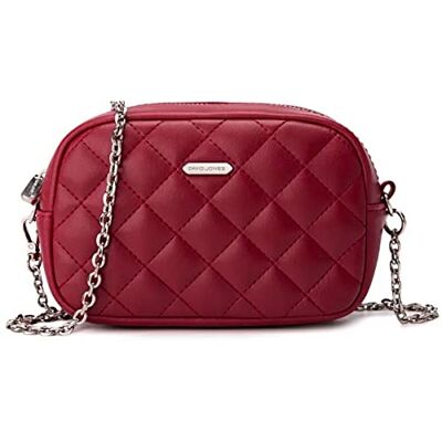 David Jones Petit Sac Bandoulière Matelassé Femme Mini Sac à Main Chaînes Porté Epaule Simili Cuir PU Besace Sacoche Pochette Sac Soirée Elégant Téléphone Shopping Voyage Rouge - Publicité David Jones Petit Sac Bandoulière Matelassé Femme Mini Sac à Main Chaînes Porté Epaule Simili Cuir PU Besace Sacoche Pochette Sac Soirée Elégant Téléphone Shopping Voyage Rouge - Publicité