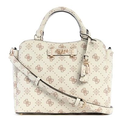 Guess sac à main sac à épaule Silia Girlfriend Satchel Vanilla Logo écru - Publicité Guess sac à main sac à épaule Silia Girlfriend Satchel Vanilla Logo écru - Publicité