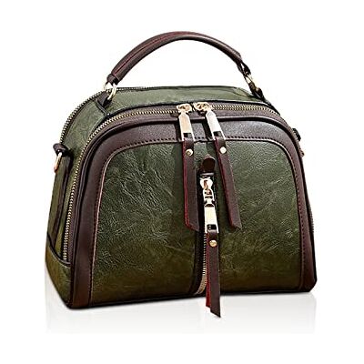 NICOLE & DORIS Sac à Main Bandoulière Femme Petit Sac a Main Porté Epaule PU Cuir Crossbody Messager Bag Mini Sacoche Femme Pochette Sac Cartable Vert - Publicité NICOLE & DORIS Sac à Main Bandoulière Femme Petit Sac a Main Porté Epaule PU Cuir Crossbody Messager Bag Mini Sacoche Femme Pochette Sac Cartable Vert - Publicité