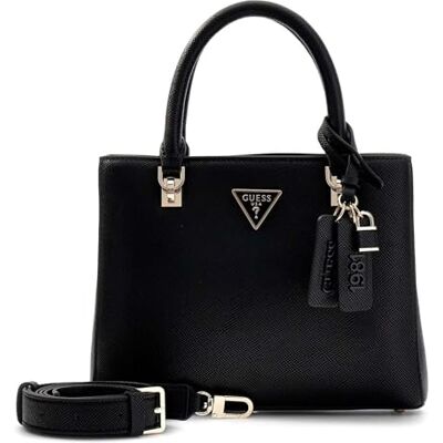 Guess sac à main sac à épaule bandoulière Noelle II Multi Compartment Satchel Black noir - Publicité Guess sac à main sac à épaule bandoulière Noelle II Multi Compartment Satchel Black noir - Publicité