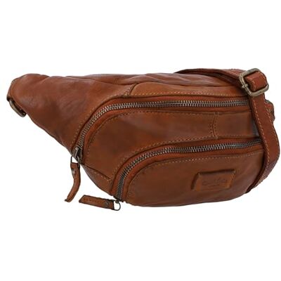 Gusti Leder Gusti Sac Sverre Banane Porté à la Taille ou à Poitrine Ceinture Marron en Cuir - Publicité Gusti Leder Gusti Sac Sverre Banane Porté à la Taille ou à Poitrine Ceinture Marron en Cuir - Publicité