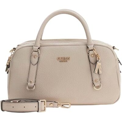 Guess sac à main sac à épaule bandoulière Marsha Box Satchel Light Taupe - Publicité Guess sac à main sac à épaule bandoulière Marsha Box Satchel Light Taupe - Publicité