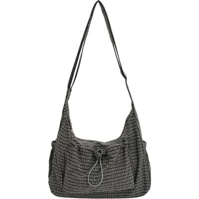 Generic Sac à bandoulière à carreaux pour femmes, sac à bandoulière plissé en nuage, fourre-tout à cordon (vert) - Publicité Generic Sac à bandoulière à carreaux pour femmes, sac à bandoulière plissé en nuage, fourre-tout à cordon (vert) - Publicité