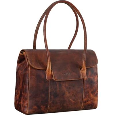 STILORD Sac Cabas Cuir Femme Grand Sac à Main Vintage Sac Shopper Sac à l'Épaule Besace à Bandoulière Sac Tote Bag Bowling Handbag en Cuir Véritable Couleur:Prestige Marron - Publicité STILORD Sac Cabas Cuir Femme Grand Sac à Main Vintage Sac Shopper Sac à l'Épaule Besace à Bandoulière Sac Tote Bag Bowling Handbag en Cuir Véritable Couleur:Prestige Marron - Publicité