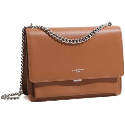 David Jones Sac Bandoulière Femme Pochette Téléphone Portable Cuir PU Rigide Chaînes Porté Epaule Besace Rectangle Sacoche Soirée Shopping Ville Tendance Grand Marron Cognac - Publicité David Jones Sac Bandoulière Femme Pochette Téléphone Portable Cuir PU Rigide Chaînes Porté Epaule Besace Rectangle Sacoche Soirée Shopping Ville Tendance Grand Marron Cognac - Publicité