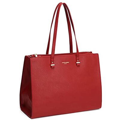 David Jones Sac à Main Cabas Fourre-Tout Femme Grande Taille XL Sac Porté Epaule Cours Lycée Travail Business Format A4 Sac Simili Cuir Shopper Anse Longue Sacoche Ordinateur Rouge - Publicité David Jones Sac à Main Cabas Fourre-Tout Femme Grande Taille XL Sac Porté Epaule Cours Lycée Travail Business Format A4 Sac Simili Cuir Shopper Anse Longue Sacoche Ordinateur Rouge - Publicité