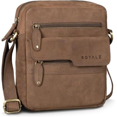 ROYALZ "Oregon Sac Bandoulière Homme Cuir Petit – Sac Homme Cuir Véritable Vintage, Sacoche Homme Compacte, Sac Porté Croisé Homme, Sac Messenger Cuir - Publicité ROYALZ "Oregon Sac Bandoulière Homme Cuir Petit – Sac Homme Cuir Véritable Vintage, Sacoche Homme Compacte, Sac Porté Croisé Homme, Sac Messenger Cuir - Publicité