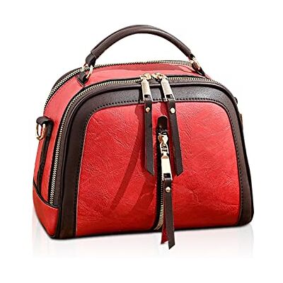 NICOLE & DORIS Sac à Main Bandoulière Femme Petit Sac a Main Porté Epaule PU Cuir Crossbody Messager Bag Mini Sacoche Femme Pochette Sac Cartable Bourgogne - Publicité NICOLE & DORIS Sac à Main Bandoulière Femme Petit Sac a Main Porté Epaule PU Cuir Crossbody Messager Bag Mini Sacoche Femme Pochette Sac Cartable Bourgogne - Publicité