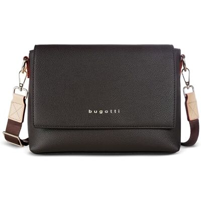 bugatti Ella – Sac à Bandoulière Femme en Similicuir – Sac à Main Élégant Marron - Publicité bugatti Ella – Sac à Bandoulière Femme en Similicuir – Sac à Main Élégant Marron - Publicité