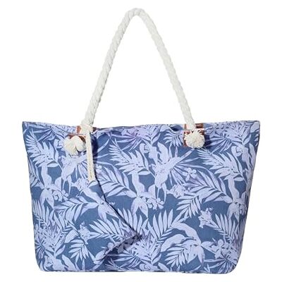 DonDon Grand sac de plage imperméable avec fermeture à glissière Sac shopping à bandoulière Vie à St Tropez - Publicité DonDon Grand sac de plage imperméable avec fermeture à glissière Sac shopping à bandoulière Vie à St Tropez - Publicité