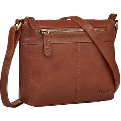 STILORD Petit Sacoche Femme Cuir Bandouliere Vintage Sac à Main Marrron Elegante Sac à l'Épaule Pochette en Cuir Véritable avec Sangle Réglable - Publicité STILORD Petit Sacoche Femme Cuir Bandouliere Vintage Sac à Main Marrron Elegante Sac à l'Épaule Pochette en Cuir Véritable avec Sangle Réglable - Publicité