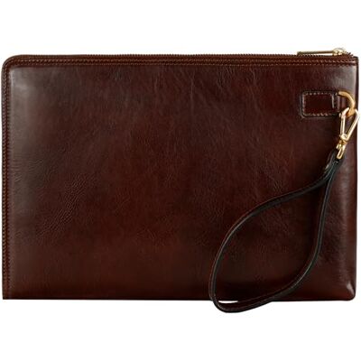 Time Resistance Pochette en cuir pour homme Organisateur Poignet Sac Mallette Fait à la main en Italie - Publicité Time Resistance Pochette en cuir pour homme Organisateur Poignet Sac Mallette Fait à la main en Italie - Publicité