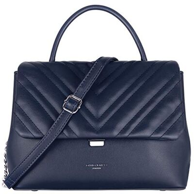 David Jones Sac Bandoulière Rabat Matelassé Chevron Femme Sac à Main Cuir PU Porté Epaule Besace Pochette Forme Cartable Poignée Chaînes Taille Moyenne Sac Elegant Mode Tendance Chic Bleu - Publicité David Jones Sac Bandoulière Rabat Matelassé Chevron Femme Sac à Main Cuir PU Porté Epaule Besace Pochette Forme Cartable Poignée Chaînes Taille Moyenne Sac Elegant Mode Tendance Chic Bleu - Publicité