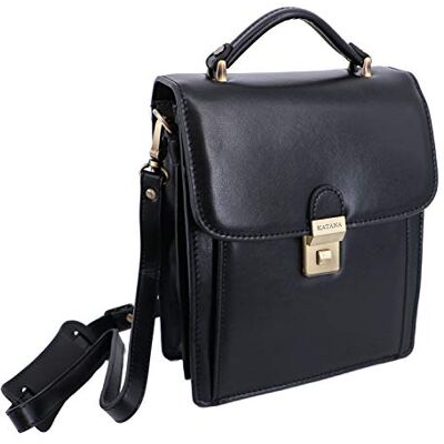 Sacoche Homme Cuir KATANA Noir - Publicité Sacoche Homme Cuir KATANA Noir - Publicité