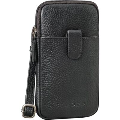 STILORD Amara Sac Bandoulière Poitrine Cuir Vintage Sacoche Téléphone Porté a l'Épaule Petit Sac Croisé Crossbody Bag Pochette pour Smartphone Cuir Véritable Couleur:Noir - Publicité STILORD Amara Sac Bandoulière Poitrine Cuir Vintage Sacoche Téléphone Porté a l'Épaule Petit Sac Croisé Crossbody Bag Pochette pour Smartphone Cuir Véritable Couleur:Noir - Publicité